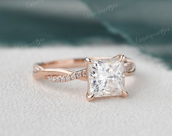 FLORENCIA, Anillo De Compromiso, Moissanita Corte Princesa | Perpetua