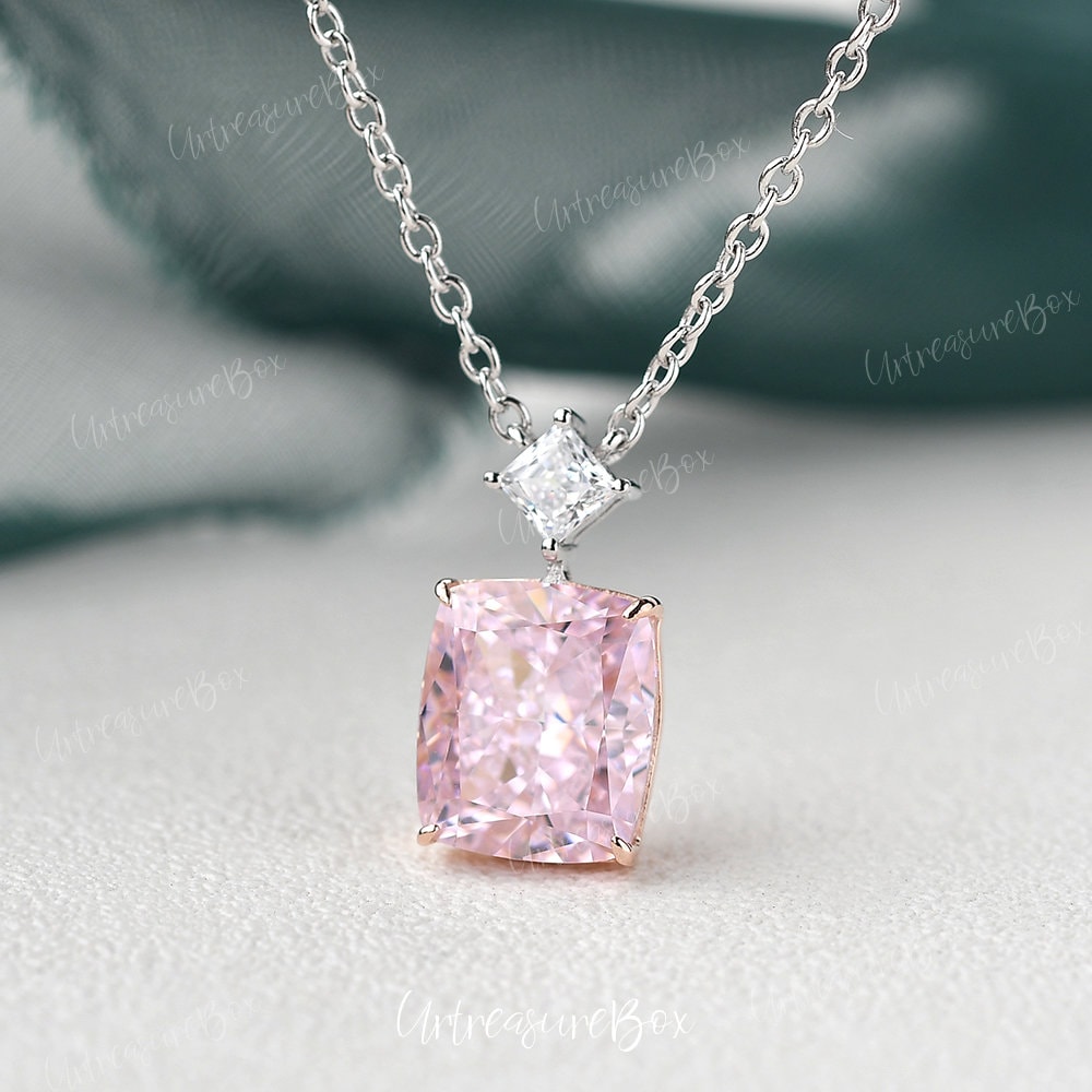 Pink Diamond Necklace 