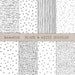 Black & white doodles › 8 hand drawn seamless digital papers 