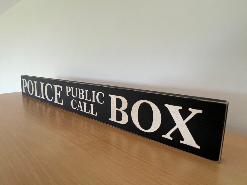 First Call Box Sign Police Public Call Box - Vintage Style Wooden Sign | TV - Etsy UK