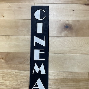 Cinema  -  Vintage Style Wooden Sign | for home/bedroom/living room/lounge