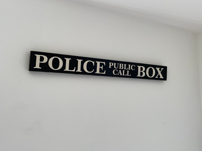 First Call Box Sign Police Public Call Box - Vintage Style Wooden Sign | TV - Etsy UK