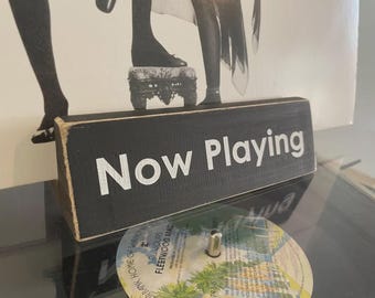 LP Record Sleeve Holder - Black - Now Playing | Vinyl Display Stand