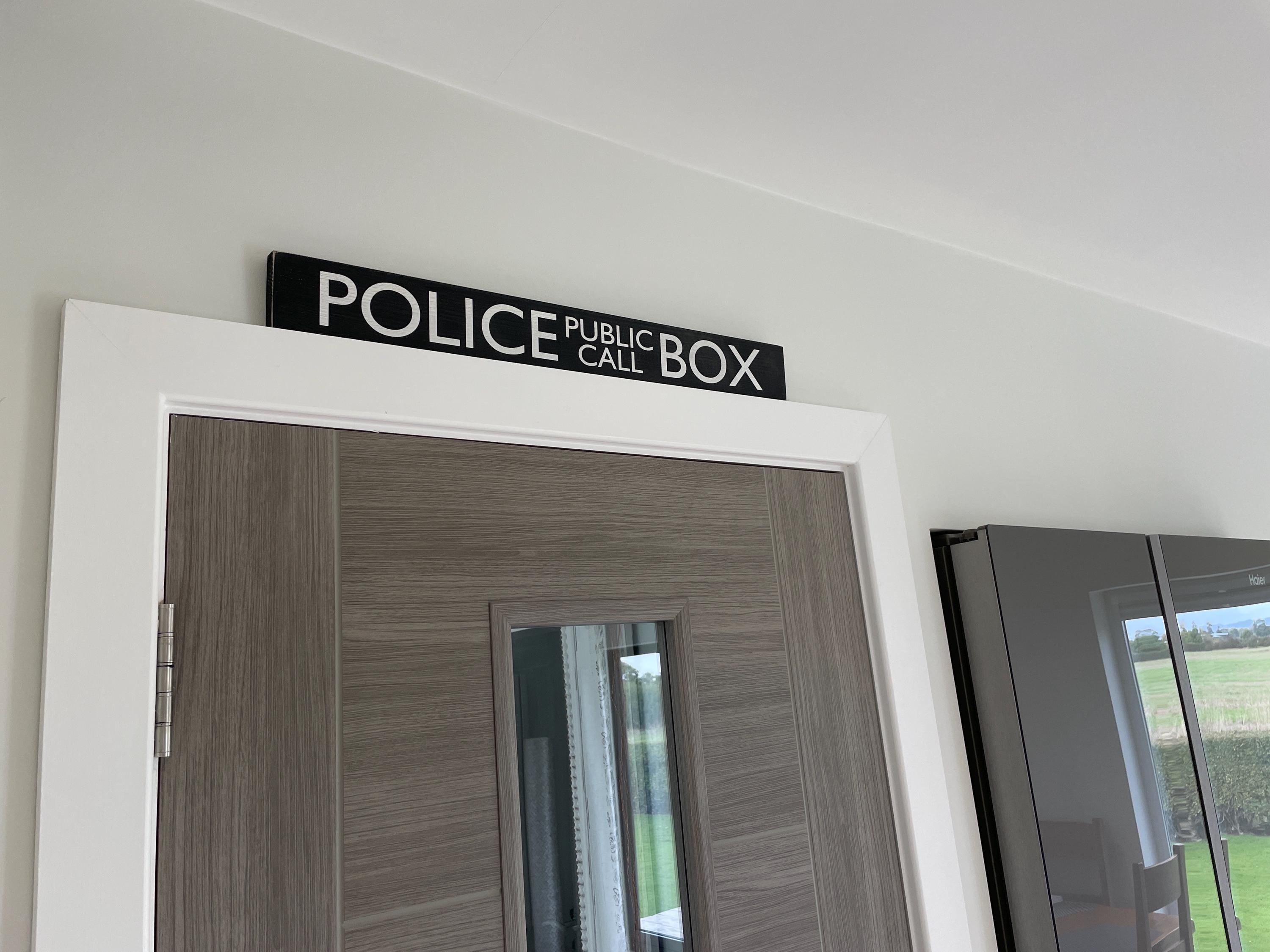 Police Public Call Box - Vintage Style Wooden Sign | TV - Etsy UK