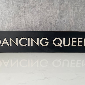 Dancing Queen -  Vintage Style Wooden Sign | for home/kitchen | 70s music lyric inspired