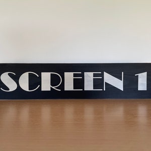 SCREEN 1  -  Vintage Style Wooden Sign | for home/bedroom/living room/lounge