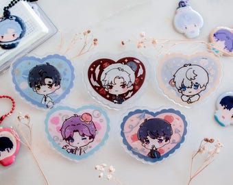 Love and Deepspace Holographic Detail Acrylic Pin