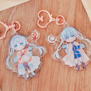 Frieren y Himmel Encanto acrílico de doble cara / Frieren más allá del fin del viaje