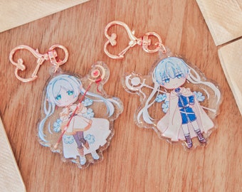 Frieren and Himmel Double Sided Acrylic Charm | Frieren Beyond Journey's End