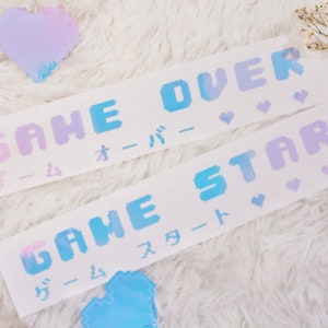 Vinilo holográfico Game Start/Game Over