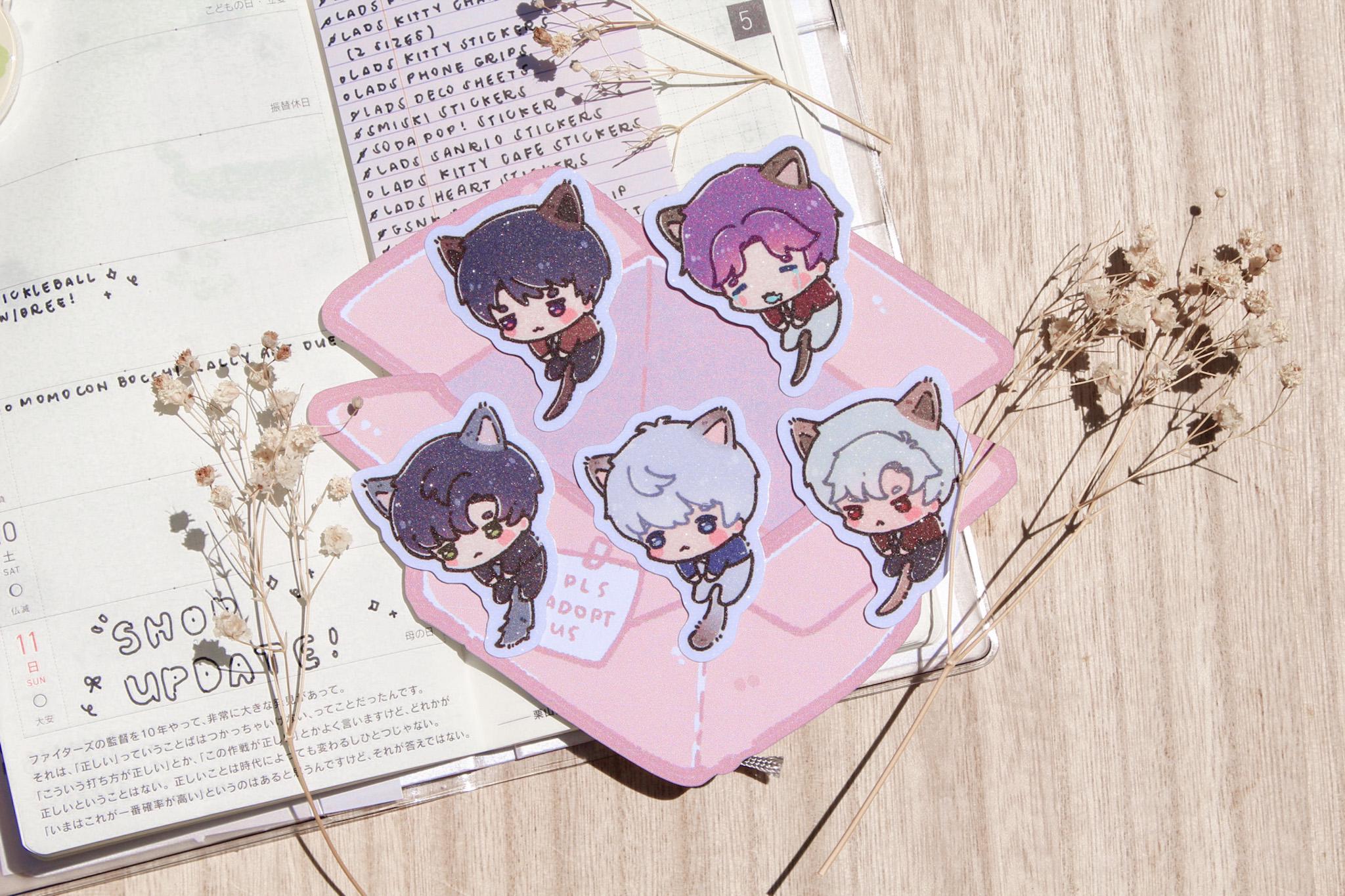 Love and Deepspace Meow's Time Kitty Butler Sticker Pack - Etsy