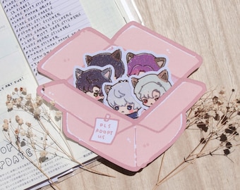 Love and Deepspace Meow's Time Kitty Butler Sticker Pack