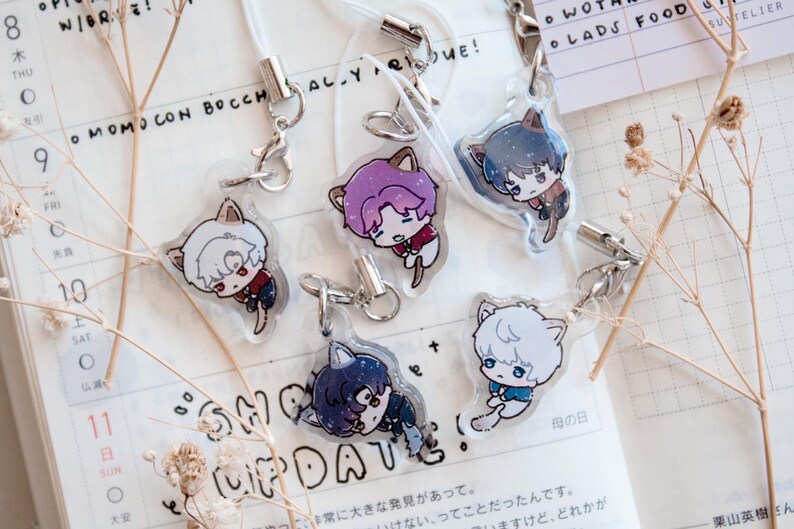 Love and Deepspace Meow's Time Kitty Butler Charms - Etsy