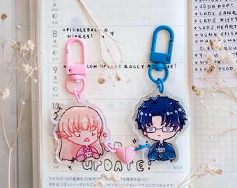 Wotakoi マグネット式アクリル製ペアチャーム（カップル用）