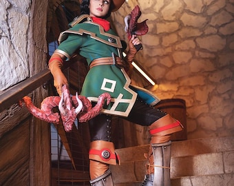 Handgefertigtes Fantasy-Cosplay-Kostüm Bogenschütze