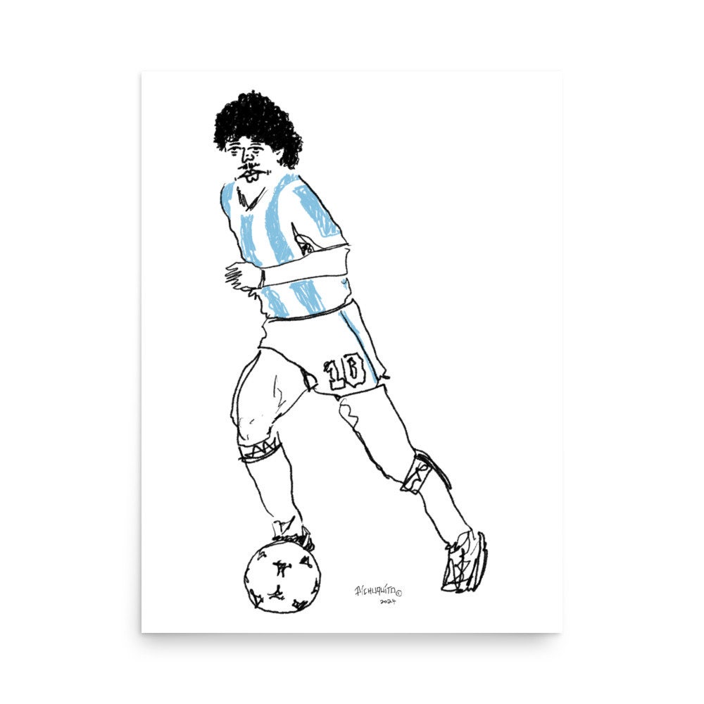 El Pichu Diego | Diego Armando Maradona #10 I Argentina | Art Poster