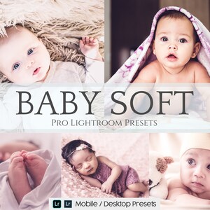 10 Baby Soft Mobile Lightroom Presets -  Desktop Presets - Instagram Presets - Lifestyle Presets - iPhone Presets - Blogger Presets - Babies