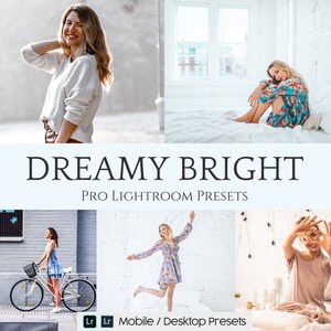 10 Dreamy Bright Mobile Lightroom Presets -  Desktop Presets - Instagram Presets - Lifestyle Presets - iPhone Presets - Blogger Presets
