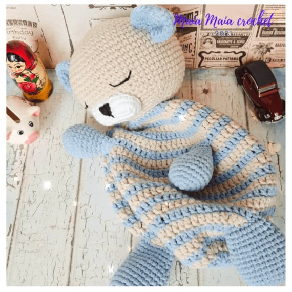 Crochet Mantita Doudou Oso Patrones De Manta Para Bebe En