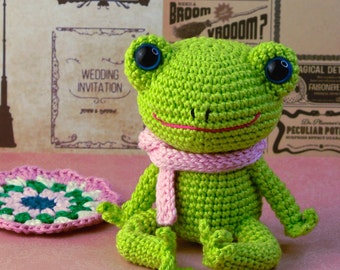 RANA AMIGURUMI | Patrón | muñeco tejido a crochet | idioma español | incluye 1 guía escrita y videos tutoriales | amigurumi ganchillo