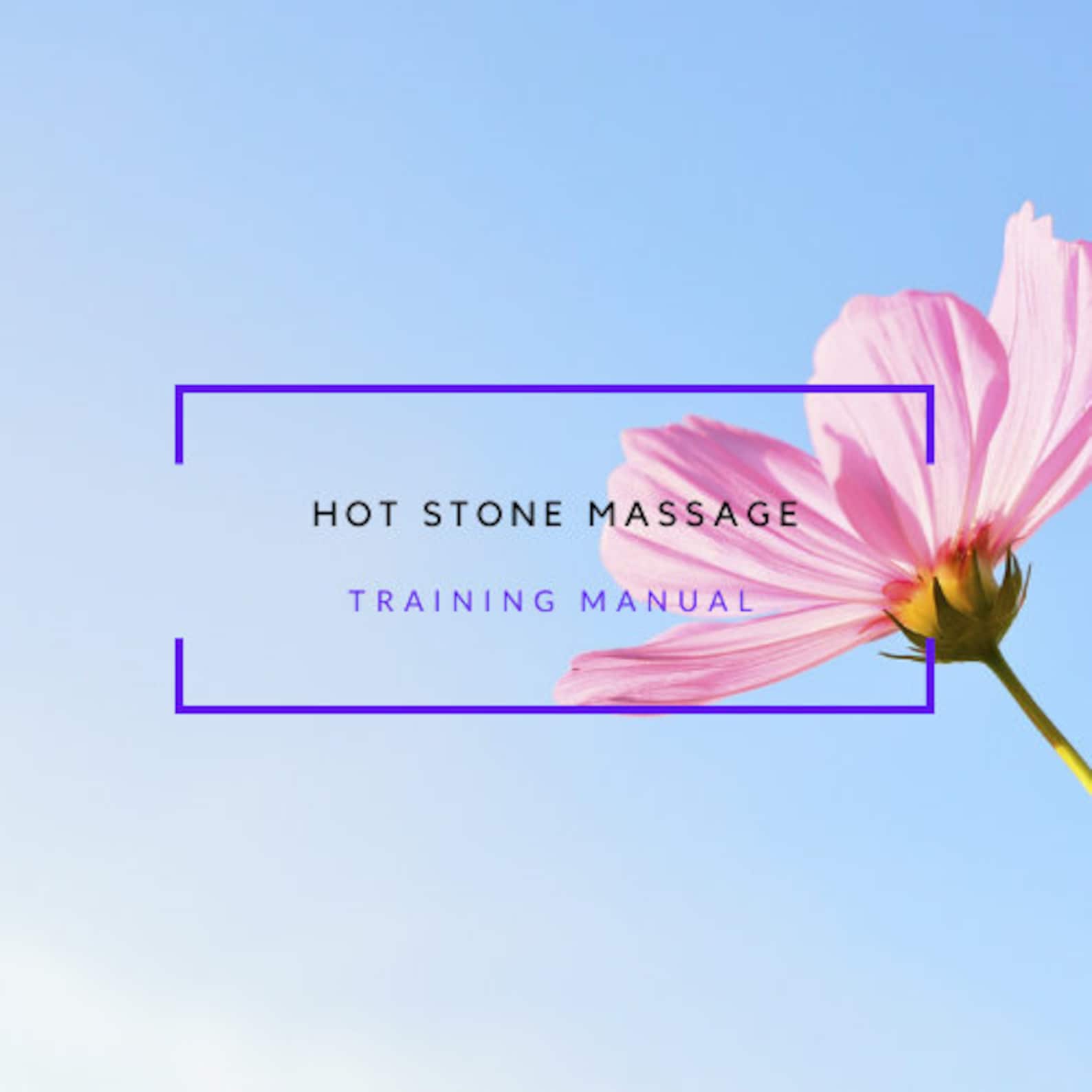 Hot Stone Massage Training Manual Etsy