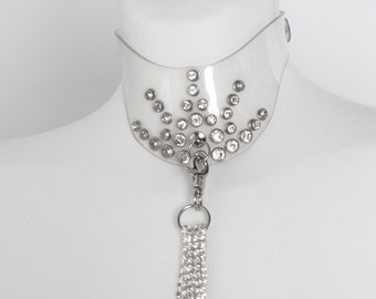 Clear vinyl STAR choker