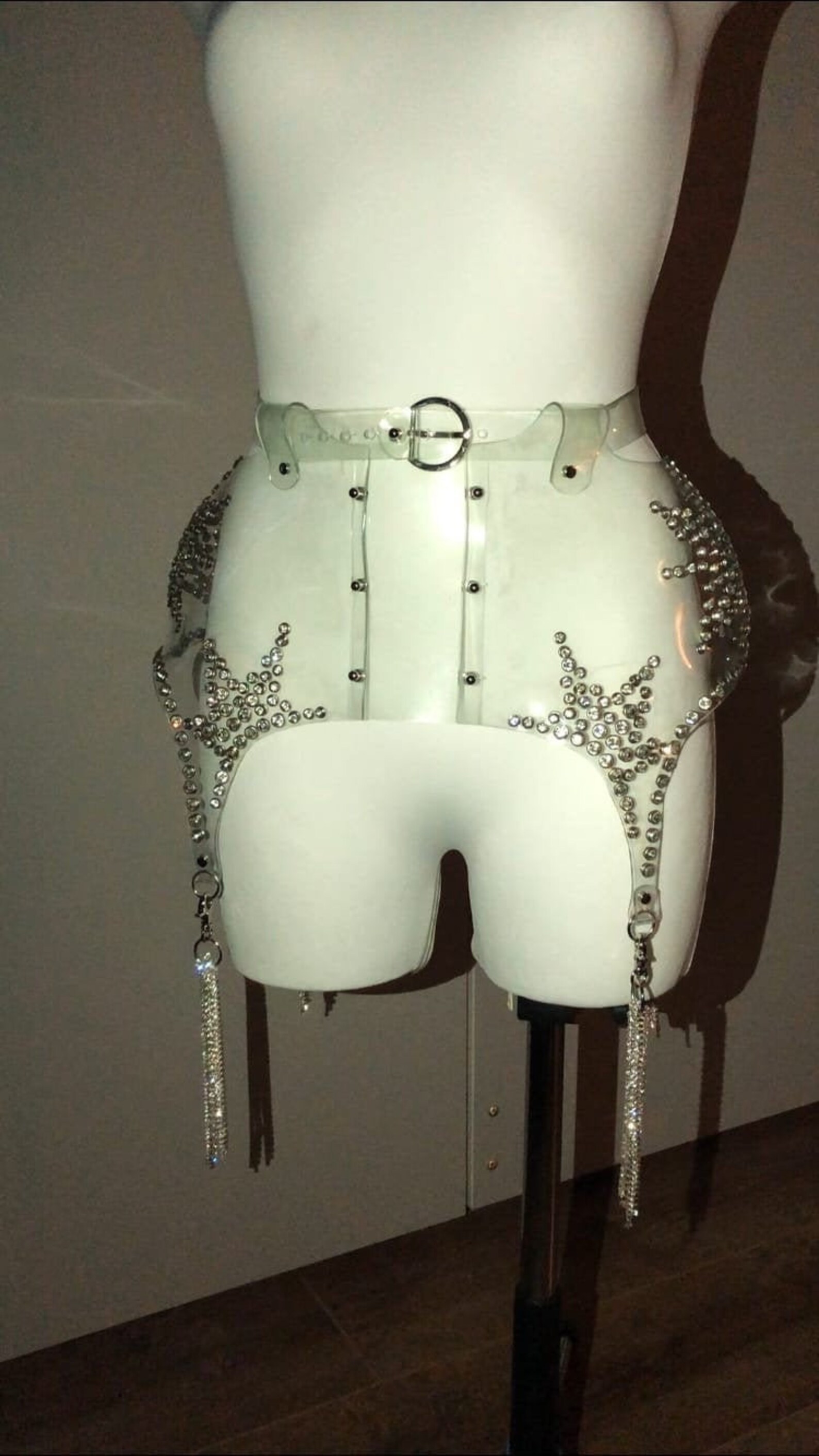 Clear vinyl GARTER belt Etsy