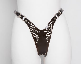 Dark vinyl panties WINGS