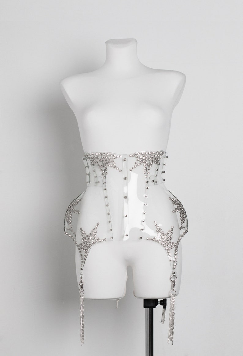 clear corset skirt