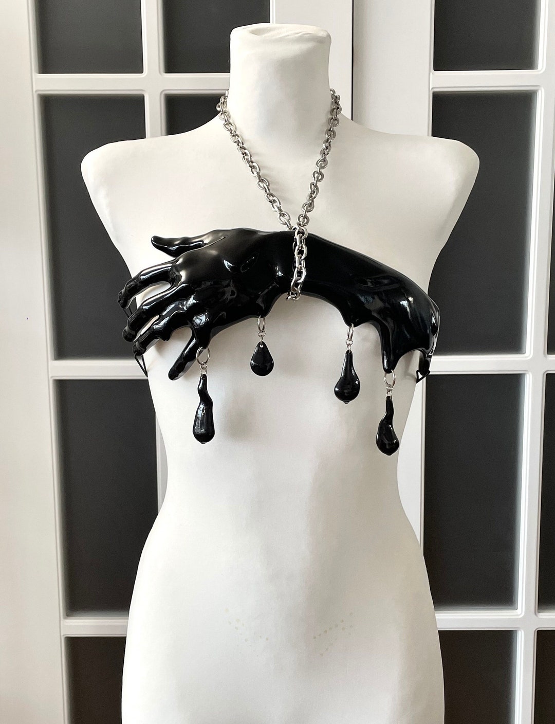 3D Printed Bra MELTED HAND Glossy