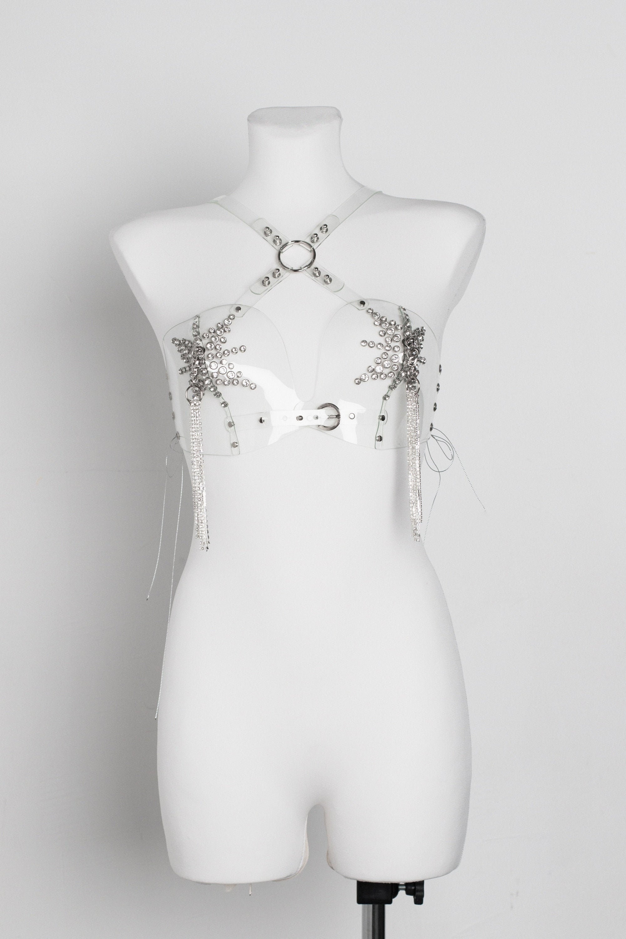 Clear vinyl STAR bra