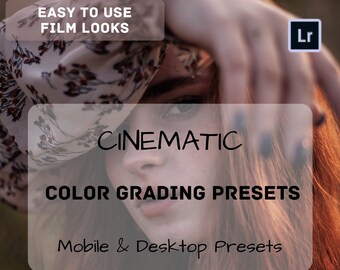 10 PRO Desktop and Mobile Lightroom Preset / LUTs Cinematic Pack / Film Looks / Instagram Filter/ Color Grading Preset /  Color Correction/