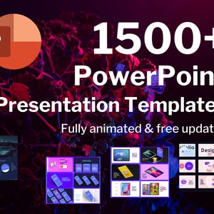 1500+ Presentation PowerPoint Templates Slide Bundle PPTX Fully Editable / Dark & Light Version /  Clean Professional