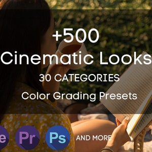 Cinepack - LUT Color Correction Presets Premiere Pro, After Effects drag-n-drop, Photoshop, Final Cut Pro, Lightroom Cinematic Color Grading