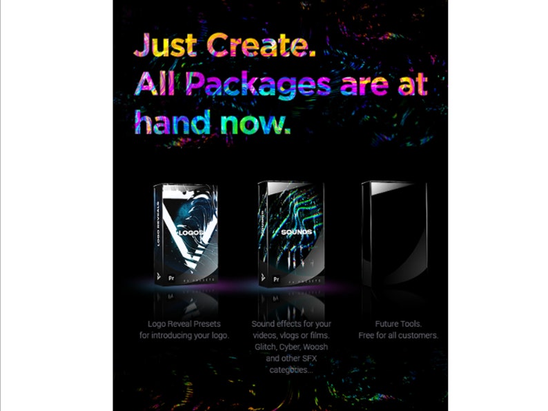 Montage Presets Pack for Premiere Pro | Video Transitions, Titles, Effects, VHS, LUTs, FX Sounds, Logo Reveal, Glitch & More Motion Graphics