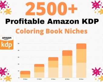 Más de 2500 KDP rentables para nichos de libros para colorear/palabras clave/diario/cuaderno de registro/planificador/libro de actividades/bajo competitivo