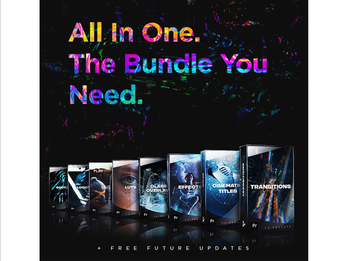 Montage Presets Pack for Premiere Pro Video Transitions, Titles