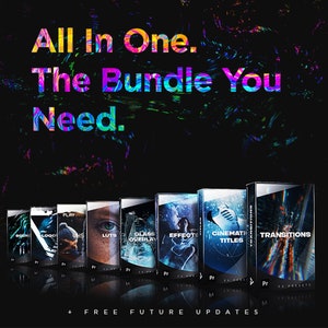 Montage Presets Pack for Premiere Pro | Video Transitions, Titles, Effects, VHS, LUTs, FX Sounds, Logo Reveal, Glitch & More Motion Graphics