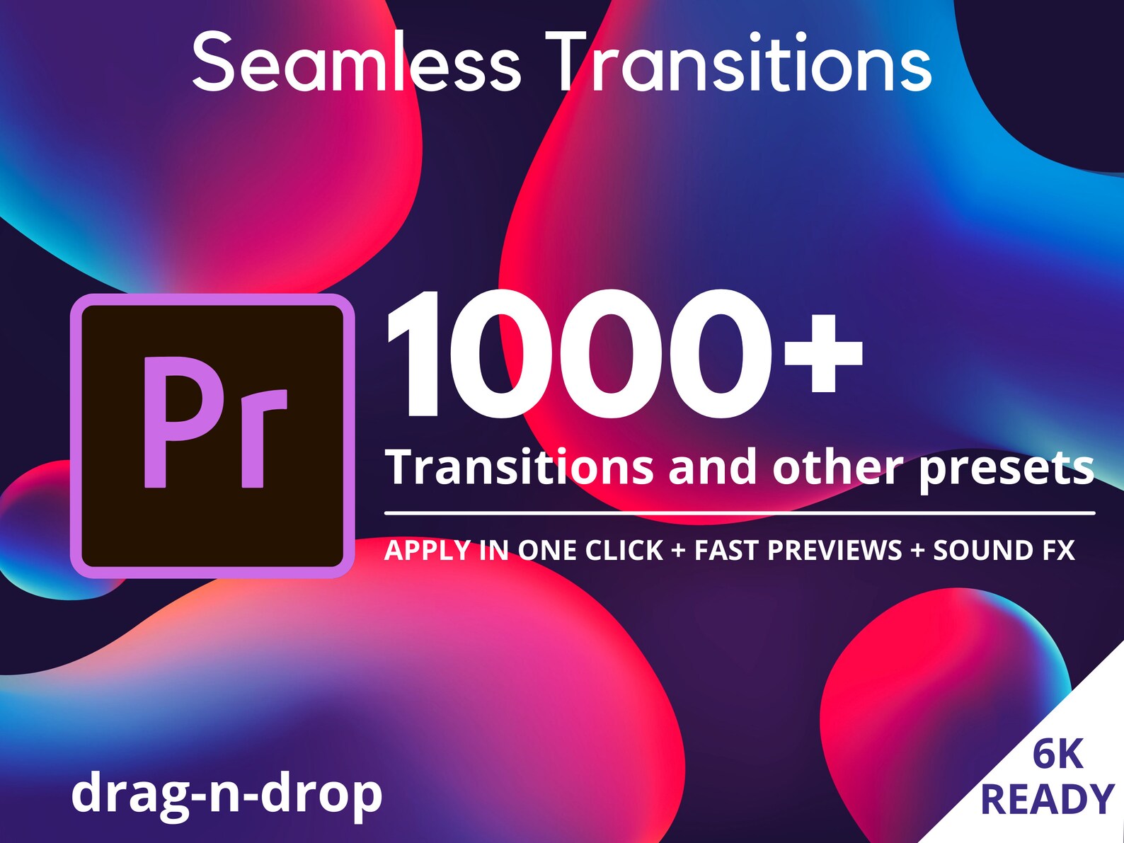 Seamless transitions. Video transitions. drag n drop.