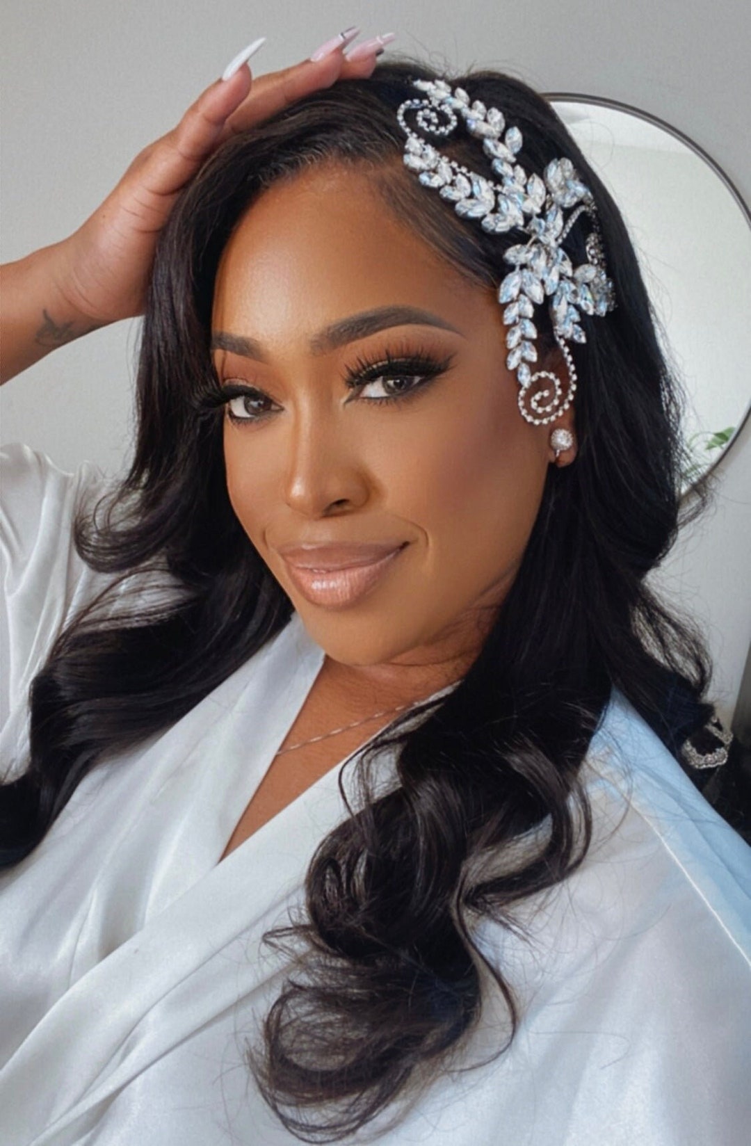 bridal side headpiece