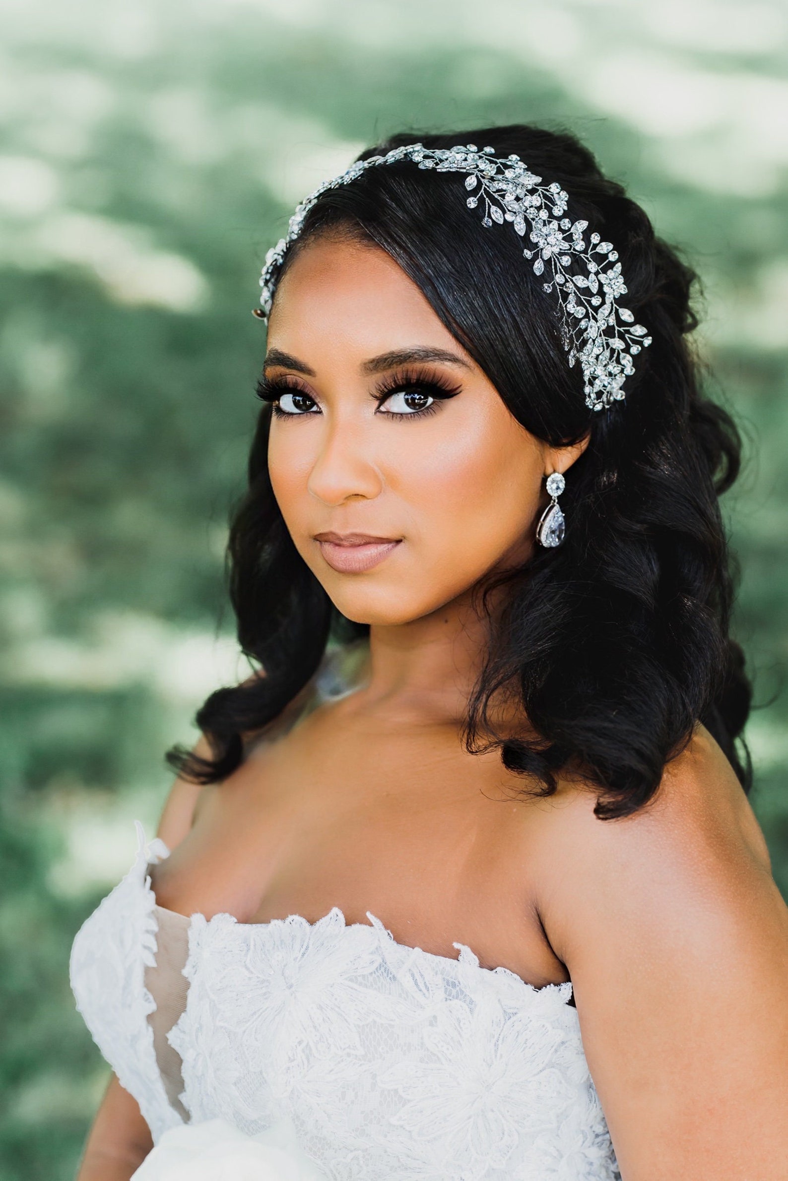 Luxury Bridal Headpiece Wedding Headband Bride Hair Etsy