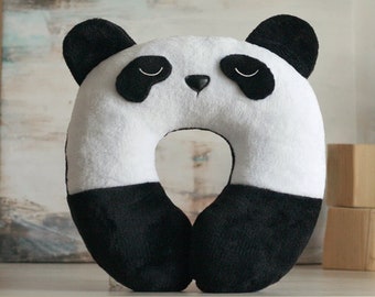 Cozy Comfort: Panda Neck Pillow - Relaxation on-the-go!