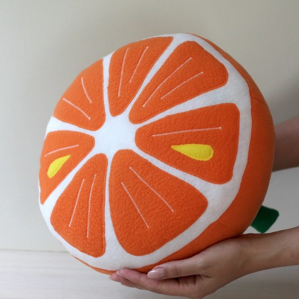Fruit Pillow: orange, lemon, lime or grapefruit - decorative pillow