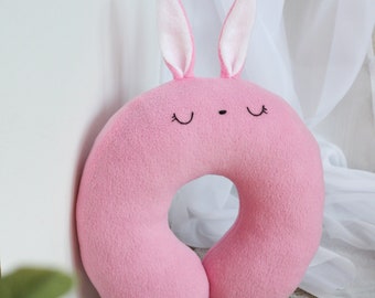 Pink bunny - Travel pillow