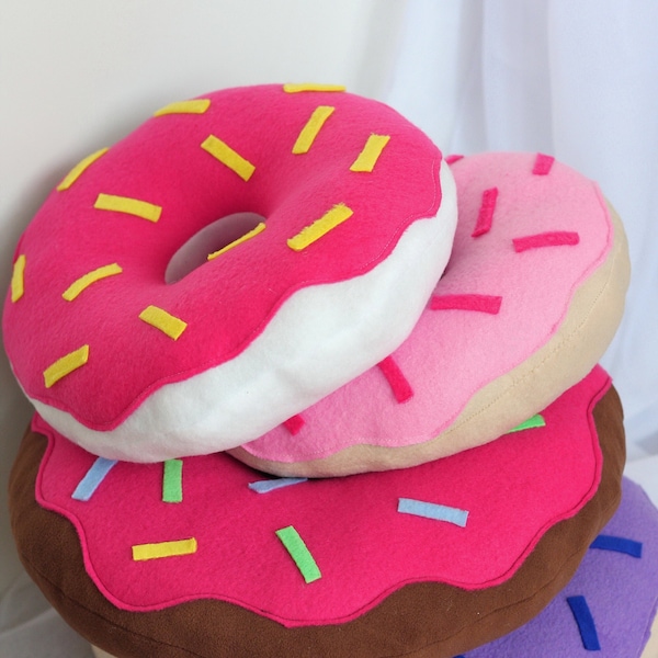 Donut Pillow - decorative pillow