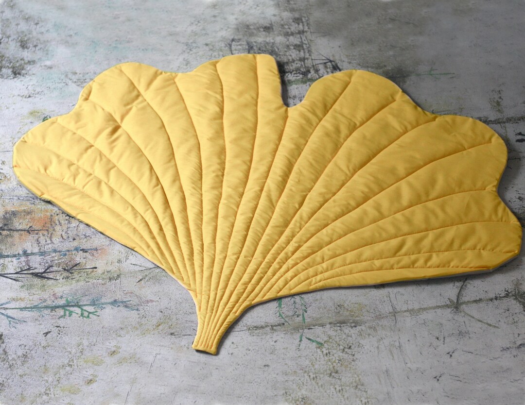 Ginkgo Leaf Rug Custom Colors & Size / Play Mat Etsy