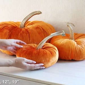 Velvet Pumpkins with Real Stems - Create your own set image 10
