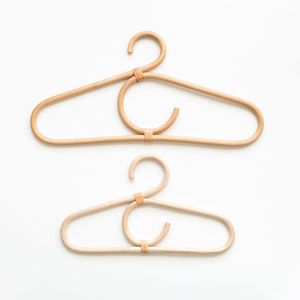 Full-Sized Rattan Clothing Hangers image 2