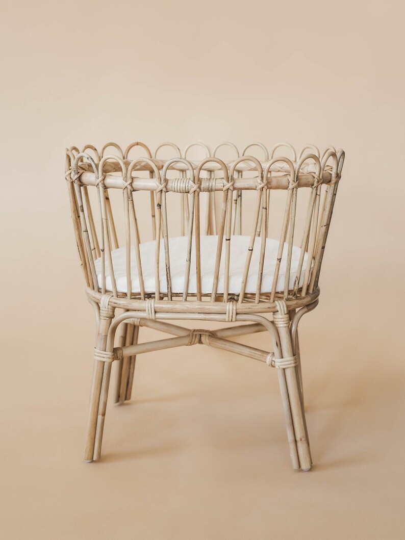 rattan doll crib