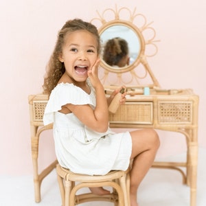 Kai Kids Rattan Vanity & Stool image 7